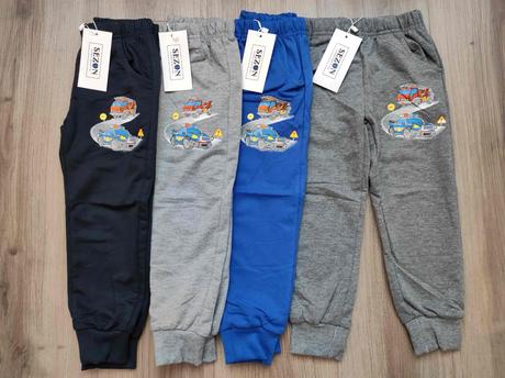 Chlapecké tepláky dino, auta, letadla 98-128, 98 - 128