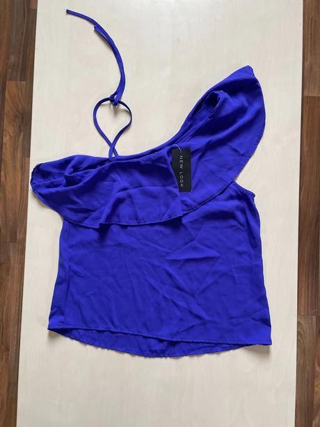 Nový fialový top s volánem, vel s, new look, new look,s