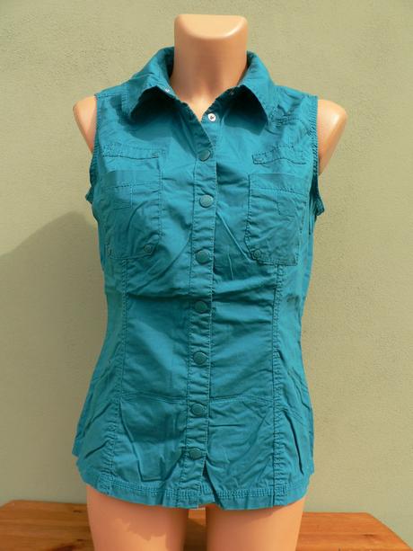 Petrolejový košilový top street one - vel.38, street one,38