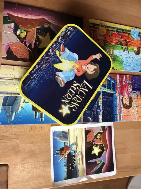 Laura a jeji hvezda - puzzle 4 kusy - kufrik,