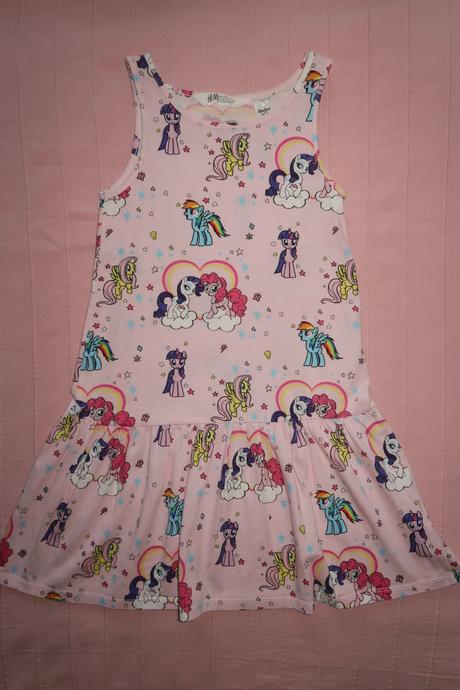 Letní šaty - my little pony - růžové, h&m,122