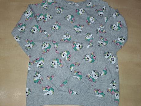 Tričko s jednorožci vel. 134/140, h&m,134