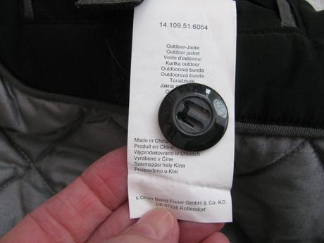 Černá zimní outdoorová prošívaná bunda s.oliver, s.oliver,38