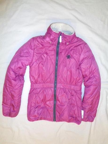 Luxusní fuksiová zimní prošívaná bunda name it, name it,152