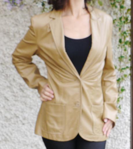 Kozene sako velbloudi barvy, h&m,36