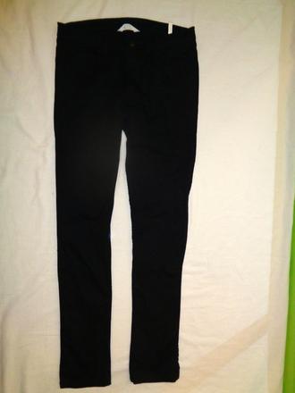 Černé elastické riflové skinny, h&m,164