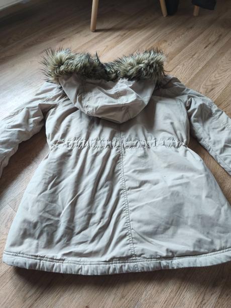 Béžová podzimní zimní bunda h&m, h&m,152