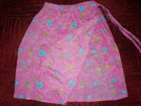 Letní květovaná zavinovací sukně, 134