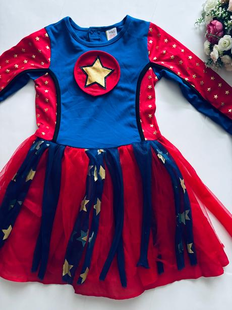 An24/ kostým šaty capitánka america - v.7/8 let, 