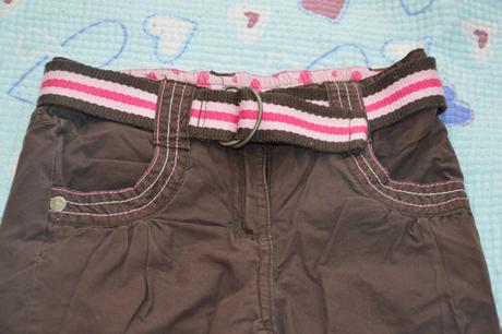 Plátěné kalhoty s koťátky/tygříky, regulace v pase, okay,110