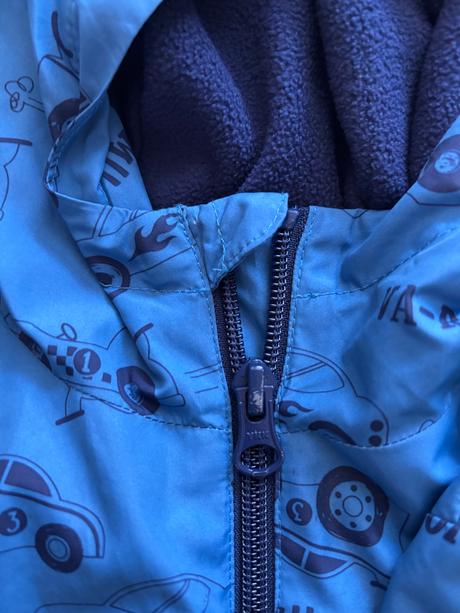 Bunda jaro/podzim s auty  - v.3/4 roky, m&co,104