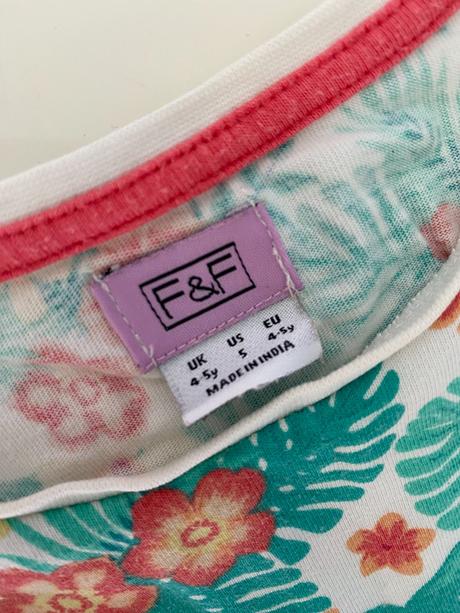 Letní šaty f&f (4 - 5 let), f&f,110