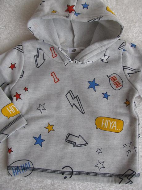 Chlapecká šedá mikina s kapucí, pepco,68