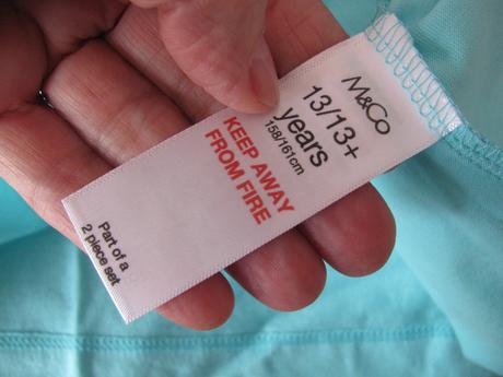 Dívčí světle modré tričko unicorn, m&co,158