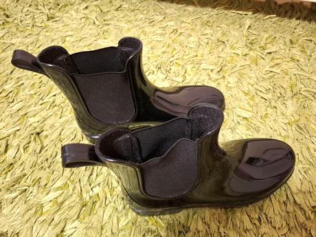 Černé nižší dámské holínky, vel. 39, 39