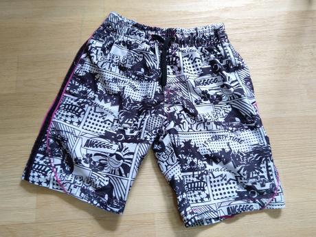 Plavky šortky černobílé komiks, rebel,98