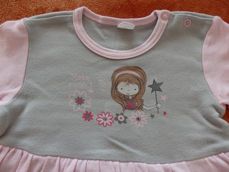 Krásné šatičky s vílou (jako nové), vel. 86 + 92, 86