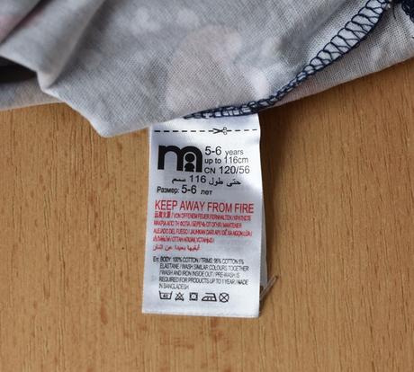 Šaty vel. 5 - 6 let, mothercare,116
