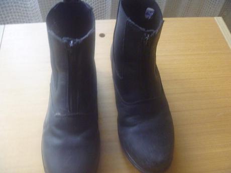 Kožené jezdecké boty/perka zn. qhp vel. 33, 33