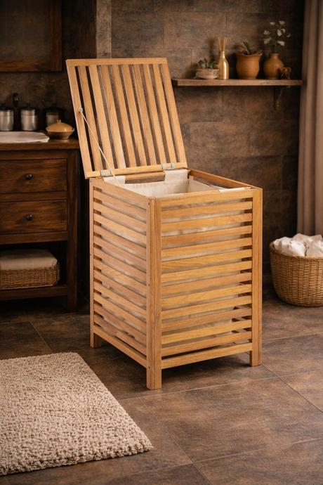 Bambusový koš na prádlo, 