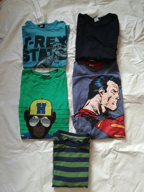 Trička s dlouhým rukávem, h&m,128