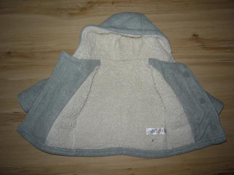 Flísový kabátek s kožíškem, george,68