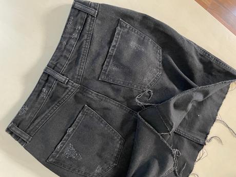 Džínová sukně s ozdobami, vel xxs/xs, river island, river island,xs