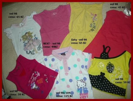 6x tričko  vel 98/104 kitty víla next wolf, 86–98
