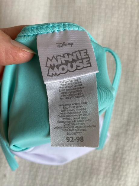 Jednodílné plavky minnie vel. 92/1,5-2r, disney,92