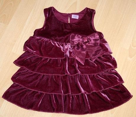 Slavnostní tmavě fialová tuninka šaty, f&f,98