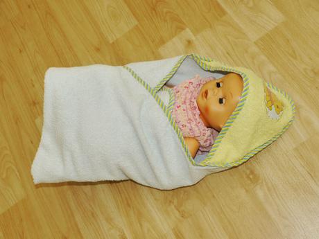 Frote rucnik na miminko s kapucou, 