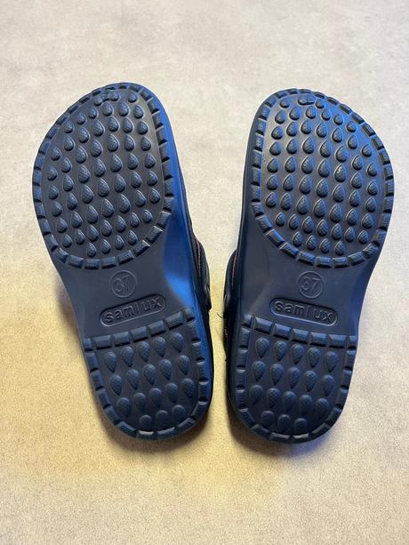 Dámské clogsy samlux s kožíškem modré velikost 37, samlux,37