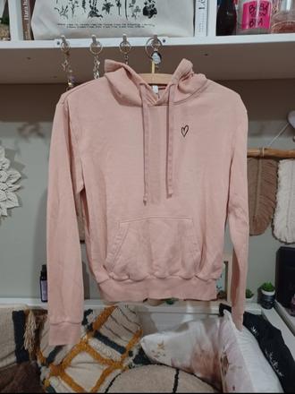 Starorůžová mikina s kapucí, h&m,158