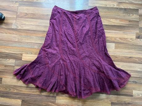 Vínovo fialová sukně, vel 48/22 cca 3-4xl, měřte,, 4xl