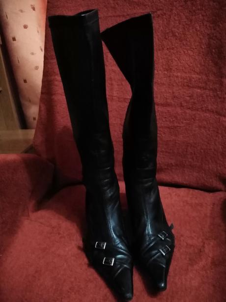 Kozačky kožené, 38