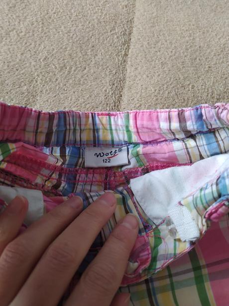 Čtverečkované kraťasy 122, wolf,122