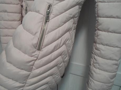 Růžová bunda bundička s kožíškem, tally weijl,36 / 38 / m / s