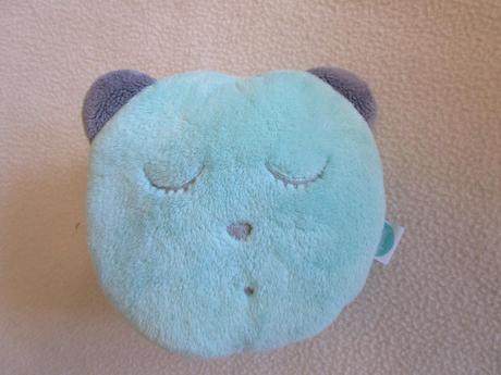 Heboučký zelený medvídek s bílým šumem myhummy,