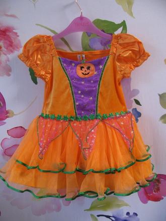 Karneval-tylové šaty dýně-halloween, 