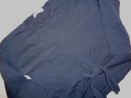 Super modrá mikina s uzlem, zara,140