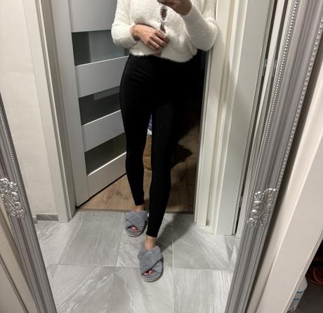 Dámské lesklé legíny vel. m-l, m