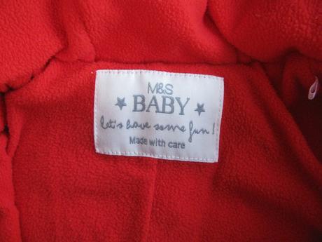 Podzimní zimní kombinéza s kapucí, marks & spencer,68