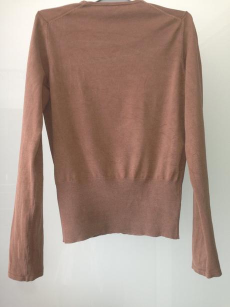Hnědý svetr hugo boss vel. 36, xs knoflík kardigan, s