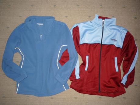 2x sportovní mikina vel 122-128 cena za obě, 122