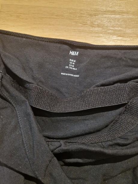 Tričko bez ramínek černé hm, h&m,m