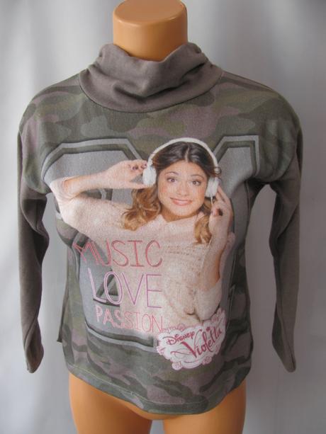 Dívčí rolák, halenka-violetta, disney,140