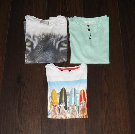 Trička na lítačku, 3ks - vel.128, zara,128