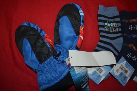 2x silné rukavice cars,3x silné ponožky,v.110-122, disney,110 / 116 / 122