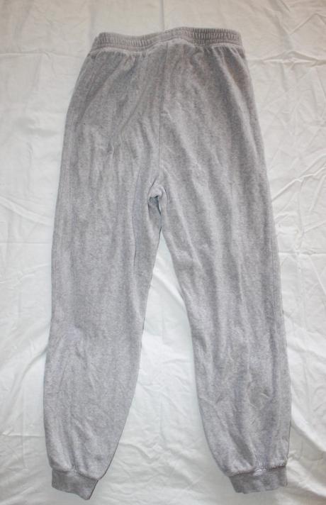 Vb227. sametové šedé tepláky 11-12 let, next,152