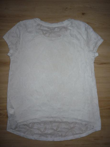 Bílé vepředu dvojité triko, gap,152